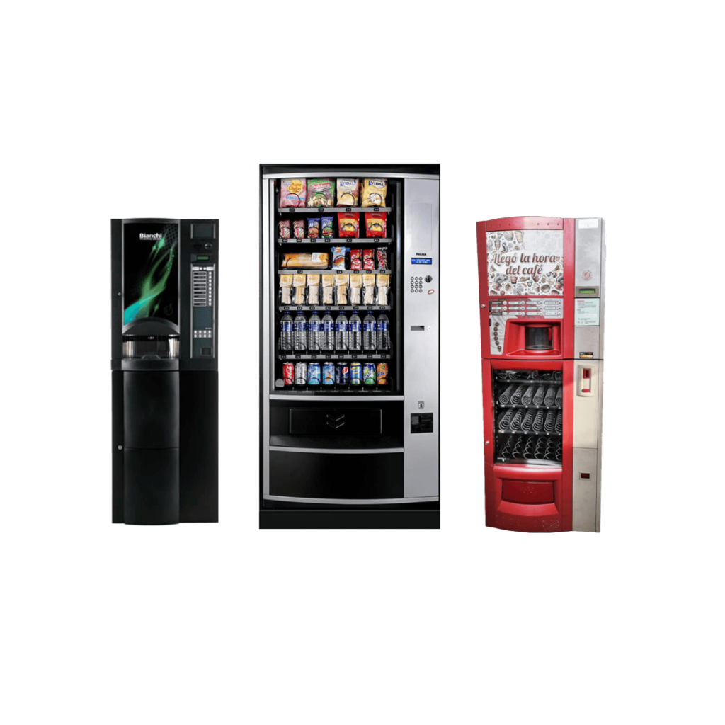Explora una gran variedad de maquinas expendedoras y vending desde 2 euros al dia